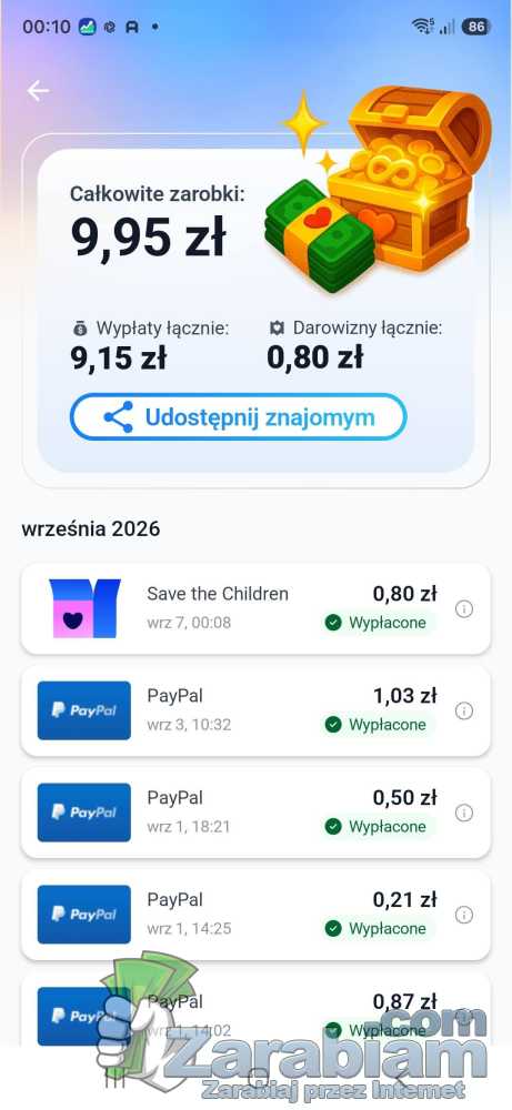 Zrzut ekranu z aplikacji JustPlay i zarobek z dnia 1-3 września
Tyle zarobiłem na aplikacji JustPlay, na smartfona. Można ją pobrać ze sklepu Google Play. Jest to zrzut ekranu z aplikacji JustPlay i zarobek z dnia 1-3 września :)
Słowa kluczowe: Aplikacja JustPlay na smartfona