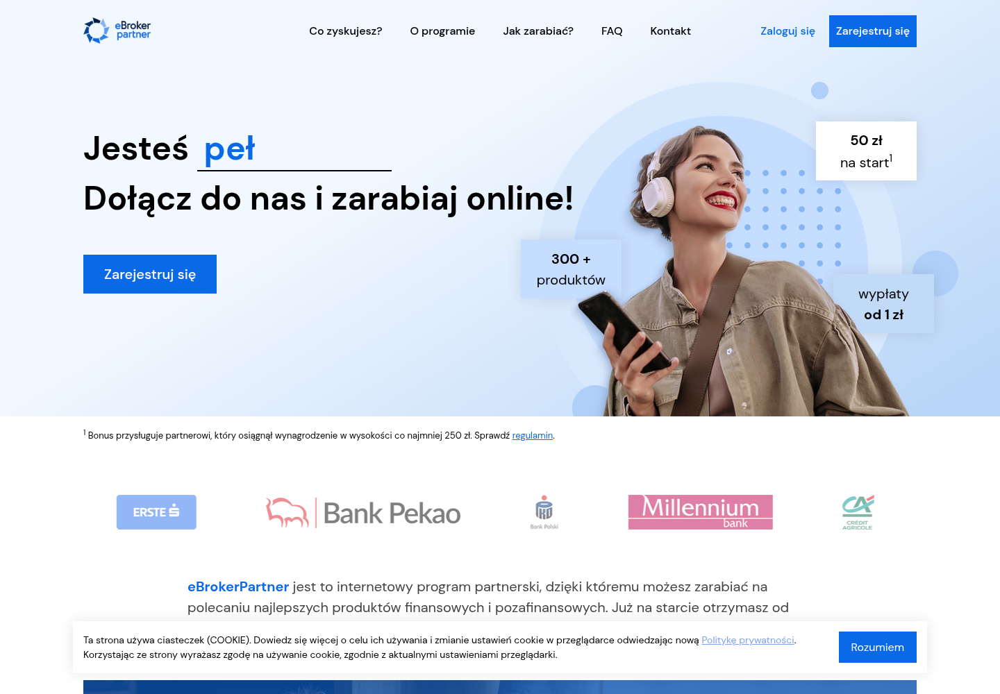 Zrzut oficjalnej strony eBrokerPartner