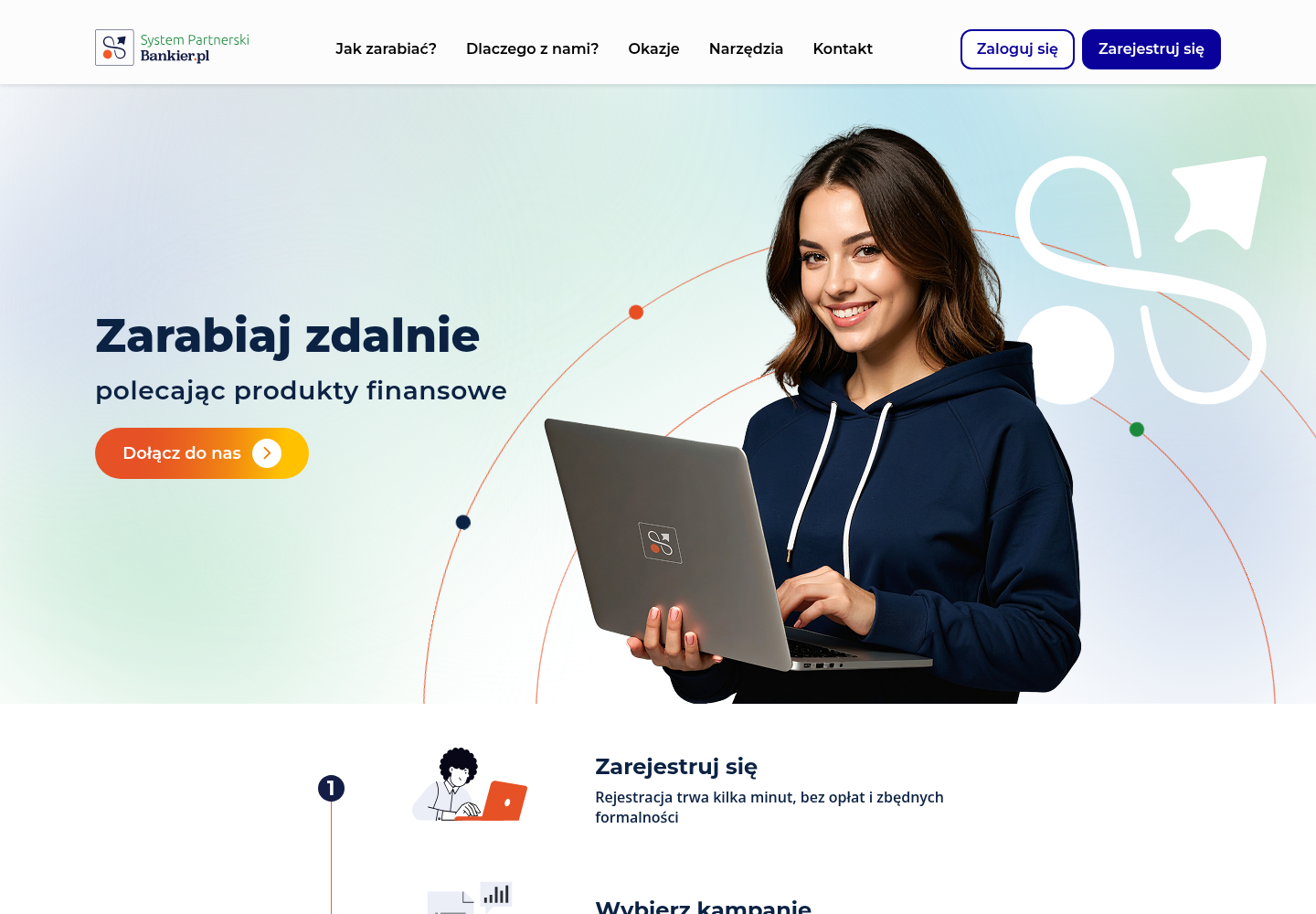 Zrzut oficjalnej strony SystemPartnerski.pl